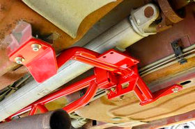 BMR 93-02 F-Body w/o DSL Torque Arm Tunnel Mount (For Long Tube Headers) - Red - 0