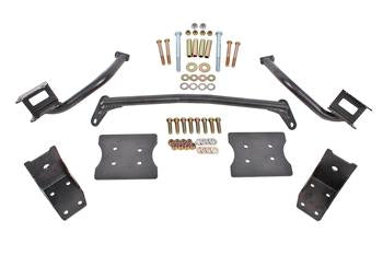 BMR 79-04 Fox Mustang Torque Box Reinforcement Plate Kit(TBR005H And TBR003H) - Black Hammertone