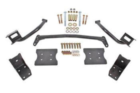 BMR 79-04 Fox Mustang Torque Box Reinforcement Plate Kit(TBR005H And TBR003H) - Black Hammertone