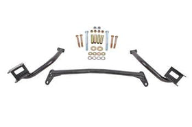 BMR 79-04 Fox Mustang Tubular Style Upper Torque Box Reinforcement Plates - Black Hammertone
