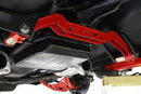 BMR 79-93 Ford Mustang Transmission Crossmember TH350/PG/700R4/C4/C6/AOD/4L60 - Red-2