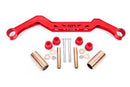 BMR 79-93 Ford Mustang Transmission Crossmember TH350/PG/700R4/C4/C6/AOD/4L60 - Red-1
