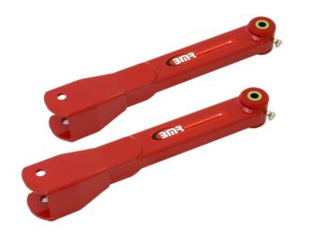 BMR 10-15 5th Gen Camaro Non-Adj. Rear Trailing Arms (Polyurethane) - Red