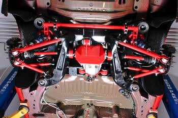 BMR 10-15 5th Gen Camaro Trailing Arms Rear w/ Single Adj. Rod Ends - Black Hammertone - 0