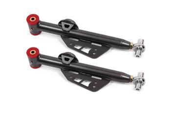 BMR 79-98 Fox Mustang Single Adj. Lower Control Arms / Rod End (Polyurethane) - Black Hammertone
