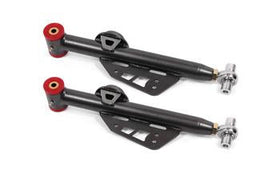 BMR 79-98 Fox Mustang Single Adj. Lower Control Arms / Rod End (Polyurethane) - Black Hammertone