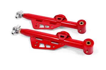 BMR 79-98 Fox Mustang Single Adj. Lower Control Arms / Rod End (Polyurethane) - Red