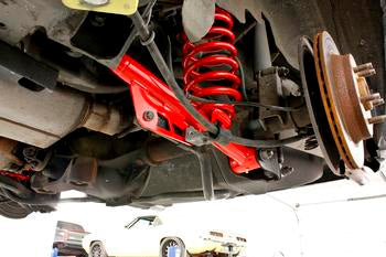 BMR 99-04 Mustang Single Adj. Lower Control Arms / Rod End (Polyurethane) - Black Hammertone - 0