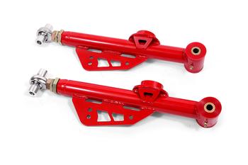BMR 99-04 Mustang On-Car Adj. Lower Control Arms / Rod End Combo (Polyurethane) - Red