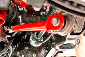 BMR 16-17 6th Gen Camaro Lower Trailing Arms w/ Single Adj. Rod Ends - Red - 0