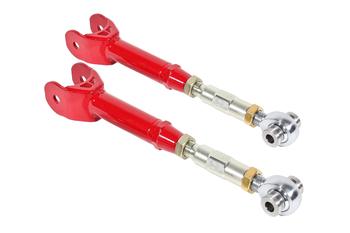 BMR 16-17 6th Gen Camaro Lower Trailing Arms w/ On-Car Adj. Rod Ends - Red
