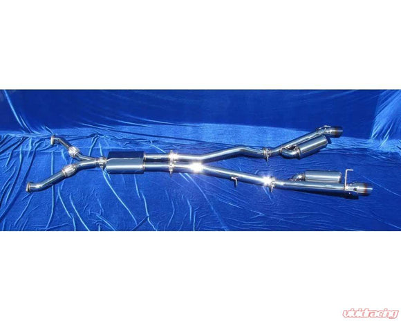 Motordyne Shockwave Exhaust With 4.5" Blue Rolled Tips Infiniti G37x AWD Sedan 2009-2014