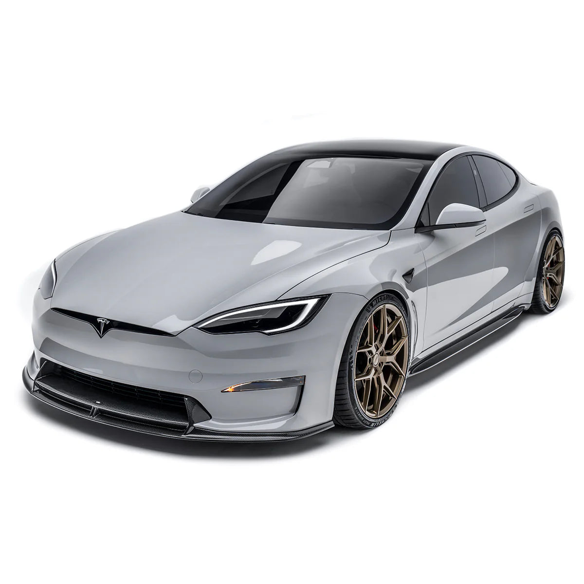 Tesla Model S Carbon Fiber Side Skirt - 0