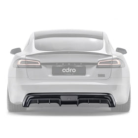 Tesla Model S Carbon Fiber Rear Diffuser - 0
