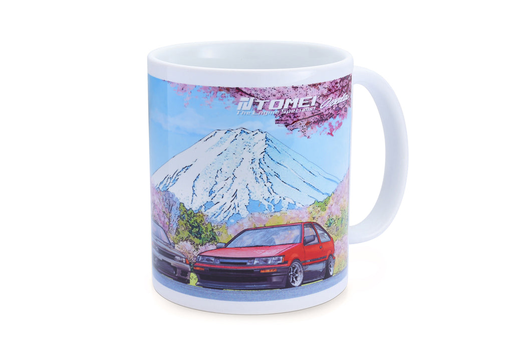 TOMEI MUG WHITE GDB/BNR32/AE86 CHERRY BLOSSOM Mt.FUJI