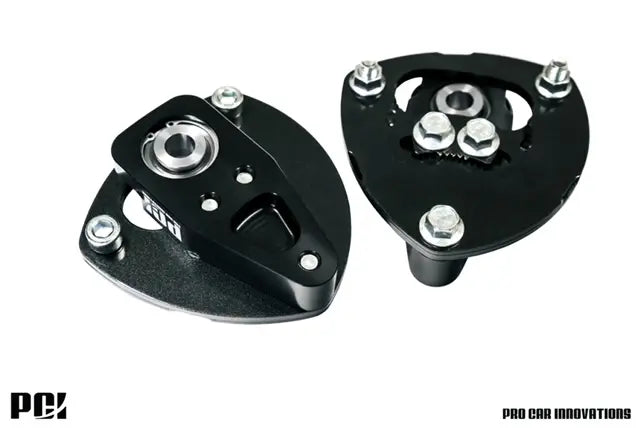 PCI 01-05 CIVIC/02-06 ACURA RSX OFFSET FRONT UPPER TOP HATS (12/14MM)