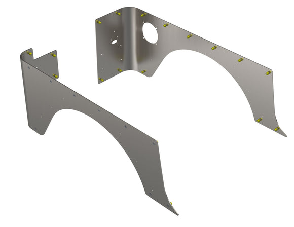 Artec Industries 97-06 Jeep Wrangler TJStandard Rear Corner Armor Aluminum