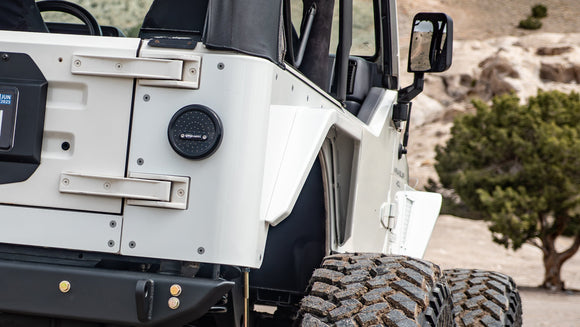 Artec Industries 97-06 Jeep Wrangler TJStandard Rear Corner Armor Aluminum