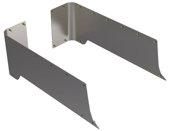 Artec Industries 97-06 Jeep Wrangler TJBlank Rear Corner Armor Aluminum