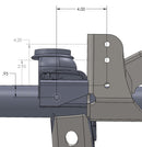 Artec Industries 93-06 Jeep Wrangler TJ Lj Raised Tracbar Bracket For Tj Front Axle-2