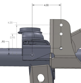 Artec Industries 93-06 Jeep Wrangler TJ Lj Raised Tracbar Bracket For Tj Front Axle - 0