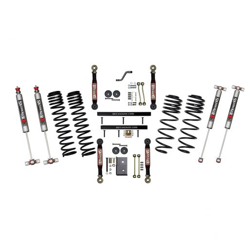 Skyjacker 97-02 Jeep TJ 4in D-Rate Long Travel Kit w/ Adj FR/RR Lower Flex Links/M95 Monotube Shocks