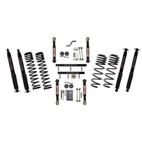 Skyjacker 03-06 Jeep TJ 4in D-Rate Long Travel Kit w/ Adj. FR/RR Lower Flex Links/Black Max Shocks