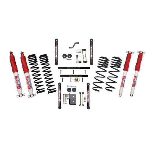 Skyjacker 03-06 Jeep TJ 4in D-Rate Long Travel Kit w/ OE FR/RR Lower Links/Hydro 7000 Shocks