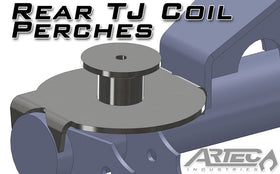 Artec Industries 97-06 Jeep Wrangler TJ Rear Tj Coil Perches And Retainers (Pair) (3 1/2 In Axle) - 0
