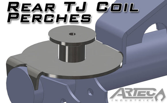 Artec Industries 97-06 Jeep Wrangler TJ Rear Tj Coil Perches And Retainers (Pair) (3 1/2 In Axle)