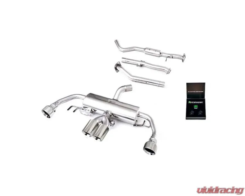 ARMYTRIX Valvetronic Exhaust System Toyota GR Corolla GZEA14 1.6L G16E-GTS turbo I3 Non-OPF 2023+ - Chrome Silver
