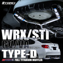 FULL TITANIUM MUFFLER EXPREME Ti WRX/STI GV/VA TYPE-D-3