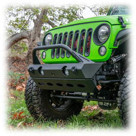 Turn Offroad 2007+ Jeep JK/JL/JT Front Bumper W/Skid Plate - 0