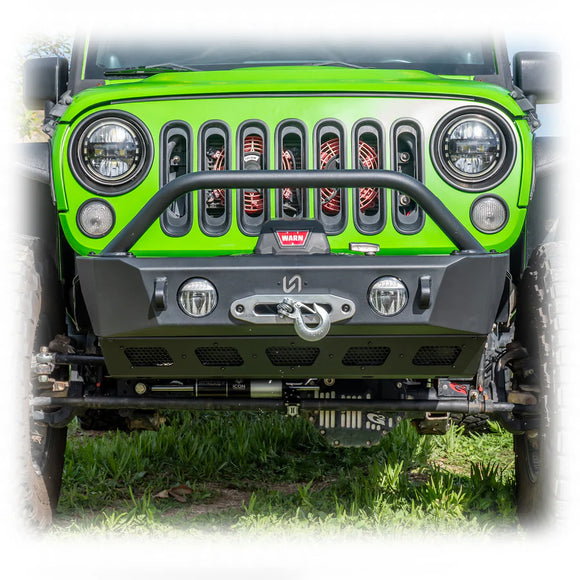 Turn Offroad 2018+ Jeep JL Sunken Winch with Factory Fog Lights