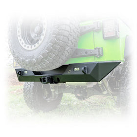 Turn Offroad 2007-2018 Jeep JK Rear Bumper with Hitch and Lights