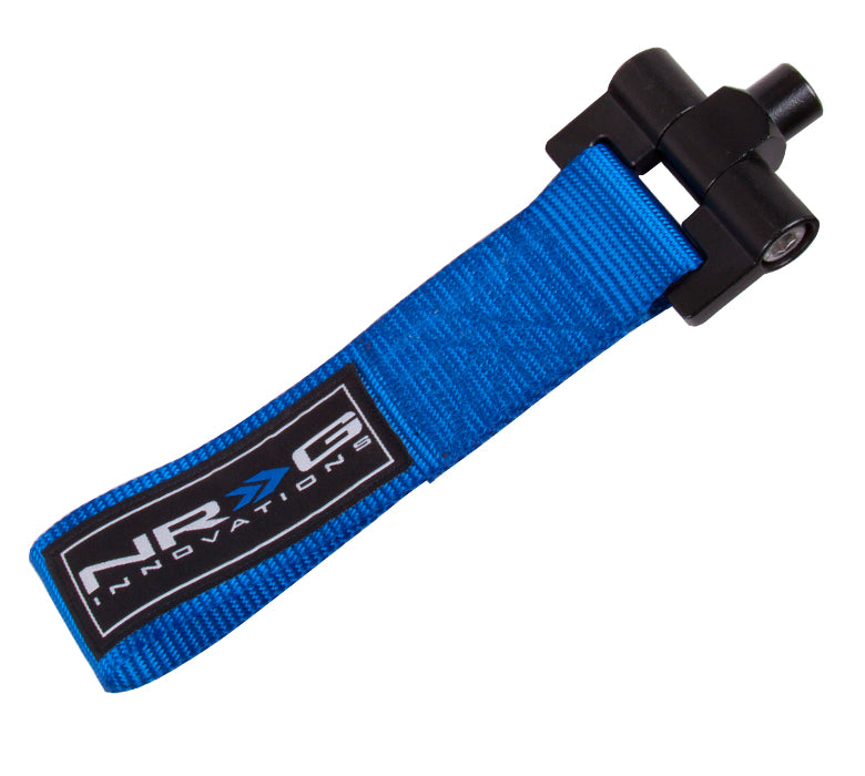 NRG Bolt-In Tow Strap Blue- Audi A4 08+ (5000lb. Limit)