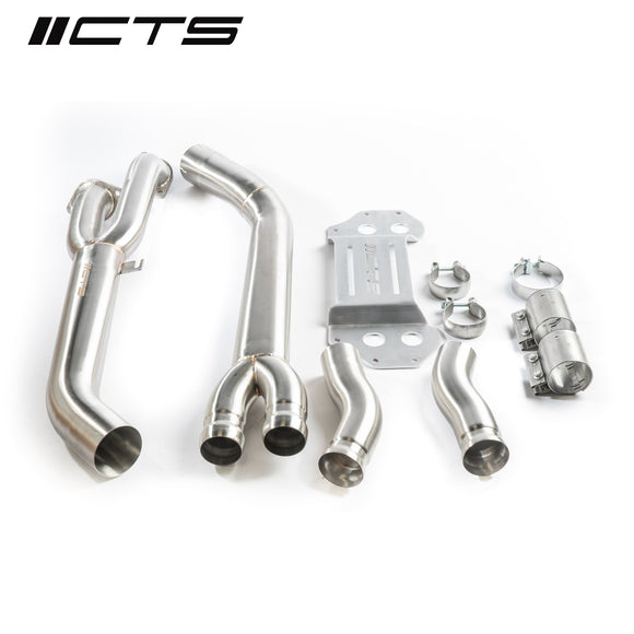 CTS Turbo BMW S58 G80 M3/G82/G83 M4 Single Mid Pipe with Brace