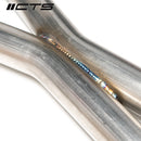 CTS Turbo Audi S4 B8/B8.5 Resonator Delete X-Pipe-2