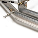 CTS Turbo Audi S4 B8/B8.5 Resonator Delete X-Pipe-3
