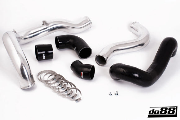 do88 SAAB 9-3 2.8T V6 06-11 Pressure Pipes w/Black Hoses