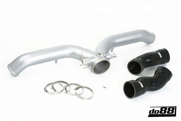 do88 Porsche 997.2 Turbo 2010- Y-Pipe Silver for OEM Intercooler