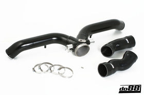 do88 Porsche 997.2 Turbo 2010- Y-Pipe Black for OEM Intercooler