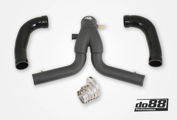 do88 Porsche 911 Turbo (991.2) 2015- Y-Pipe Black for do88 Intercooler