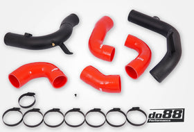 do88 VAG 2.0 TSI EA888 Gen4 (245hp) OEM Intercooler Pressure Pipes Red Hoses