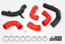 do88 Audi/Seat/Skoda/Volkswagen 1.8T/2.0T (MQB) do88 Intercooler Pressure Pipes w/Red Hoses-1
