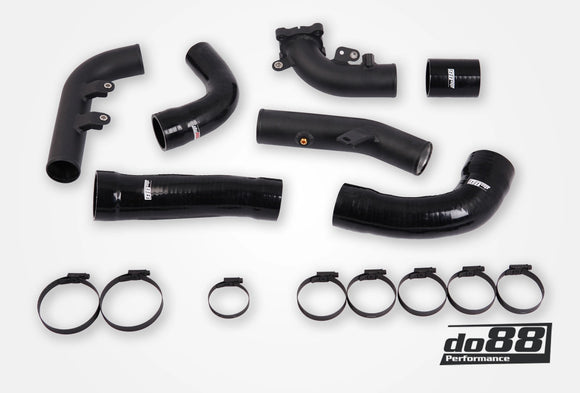 do88 Toyota Yaris GR Pressure Pipes for do88 Intercooler Black Hoses
