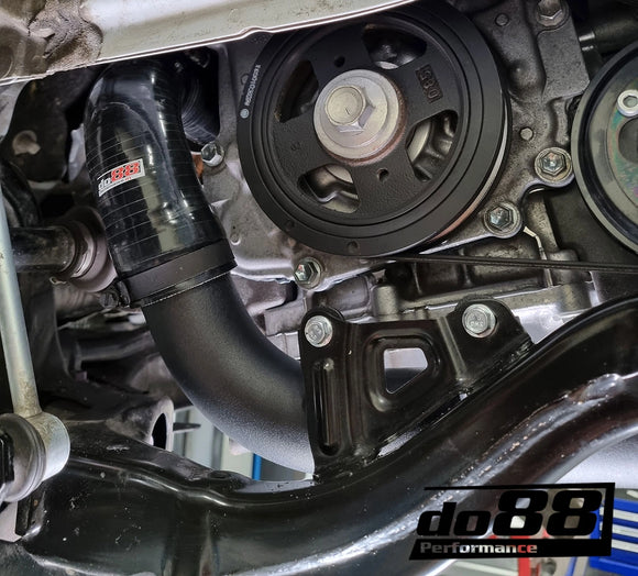 do88 Toyota Yaris GR Pressure Pipes for do88 Intercooler Black Hoses