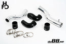 do88 Volvo 7/940 Turbo Top Connection Pipe Kit Black Hoses 3in Throttle Body-1