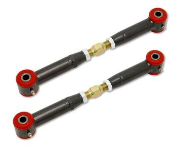 BMR 10-15 5th Gen Camaro Rear Adj. Toe Rods (Polyurethane) - Black Hammertone
