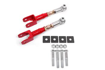 BMR 15-17 S550 Mustang Rear On-Car Adj. Rod Ends Toe Rods - Red